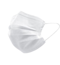 Masque Bucco Nasal Blanc 3 Plis x50