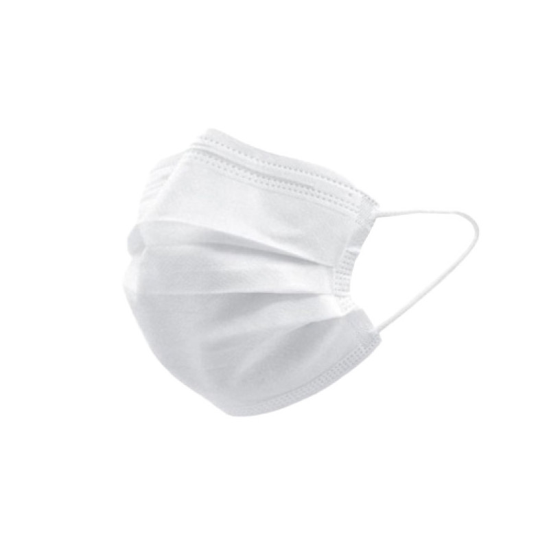 Masque Bucco Nasal Blanc 3 Plis x50 Masque Bucco Nasal Blanc 3 Plis x50