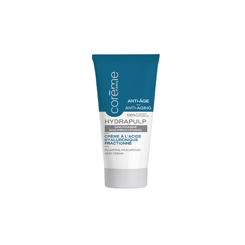 Crème Hydrapulp Anti-âge à l'Acide Hyaluronique Fractionné Coreme 50ml Crème Hydrapulp Anti-âge à l'Acide Hyaluronique Fractionné Coreme 50ml