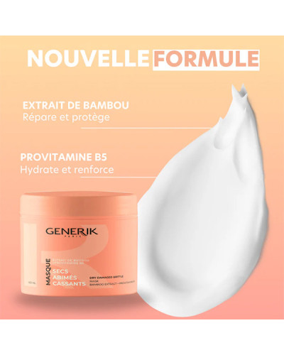 Masque Cheveux Secs, Abimés, Cassants 500ml