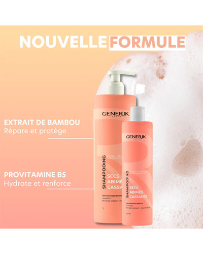 Shampoing Cheveux Secs, Abimés, Cassants 300ml