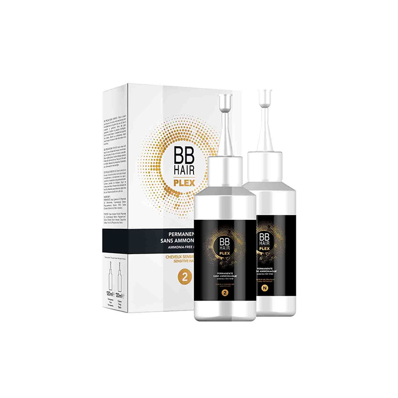 Permanente Sans Ammoniaque BB Hair Plex N° 2 Cheveux Sensibilisés BB Hair Plex Generik 2 x 120 ml Permanente Sans Ammoniaque BB Hair Plex N° 2 Cheveux Sensibilisés BB Hair Plex Generik 2 x 120 ml