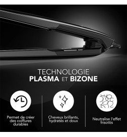 Fer à Lisser Lumine Titanium Noir Gama
