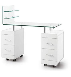 Sibel Louise Table de Manucure à Tablette Cintrée