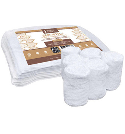 6 Serviettes Coton Visage Et Corps