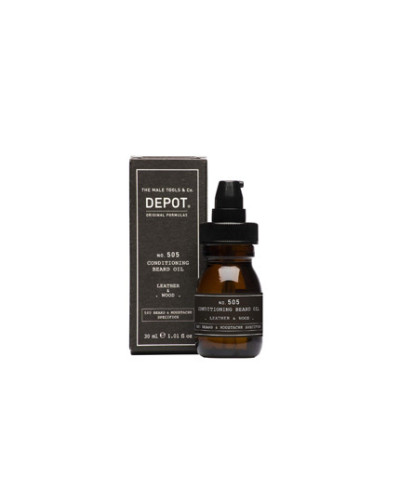 N°505 Huile de Barbe Revitalisante Cuir et Bois 30 ml