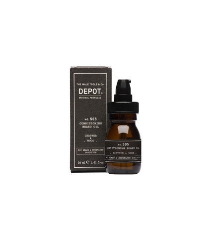 N°505 Huile de Barbe Revitalisante Cuir et Bois 30 ml