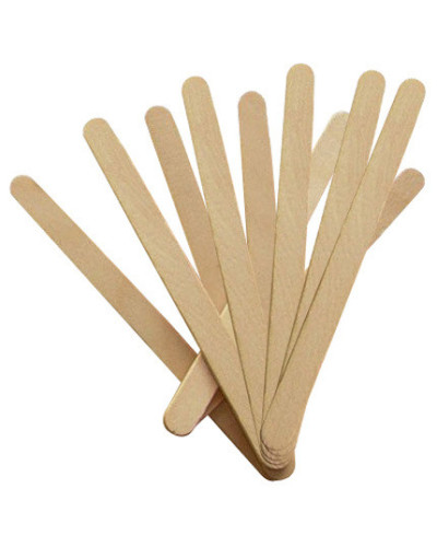 10 Spatules Jetables en Bois Petit Modèle