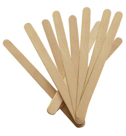 10 Spatules Jetables en Bois Petit Modèle