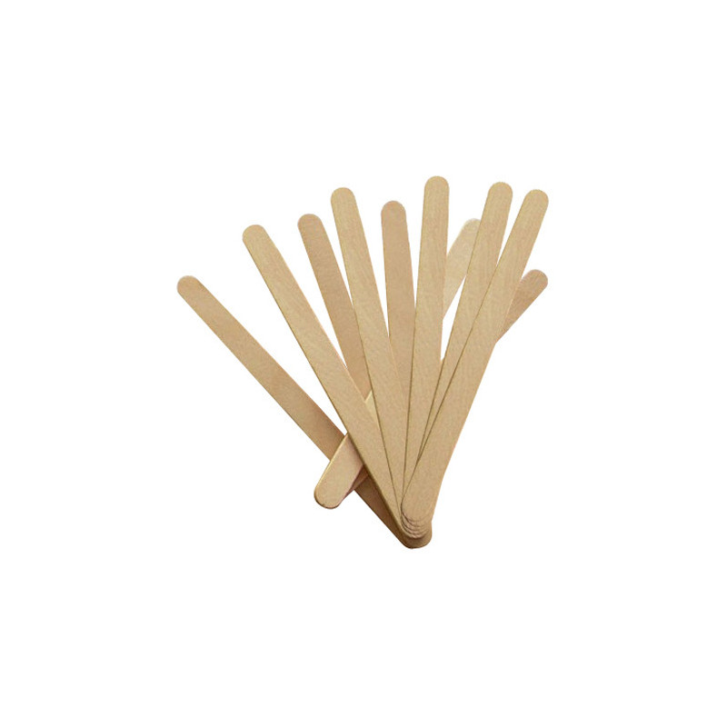 10 Spatules Jetables en Bois Petit Modèle