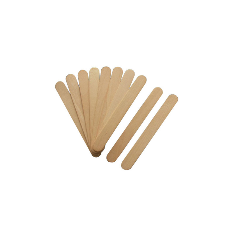 10 Spatules Jetables En Bois 15cm x 18mm 10 Spatules Jetables En Bois 15cm x 18mm