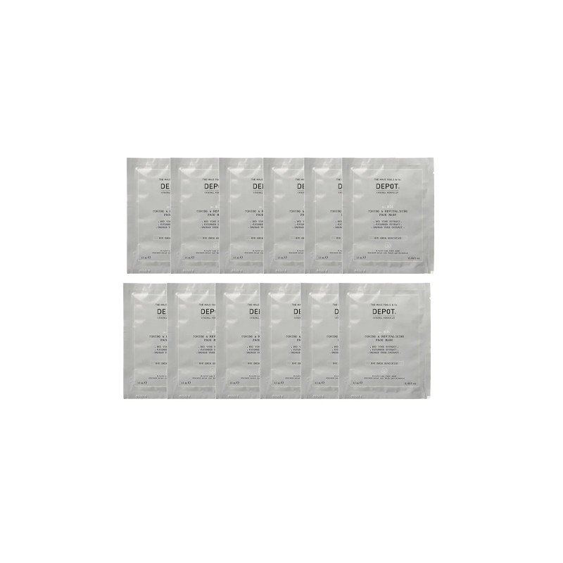 Masque Visage Tonifiant Revitalisant N°806 x12 DEPOT 13ml Masque Visage Tonifiant Revitalisant N°806 x12 DEPOT 13ml