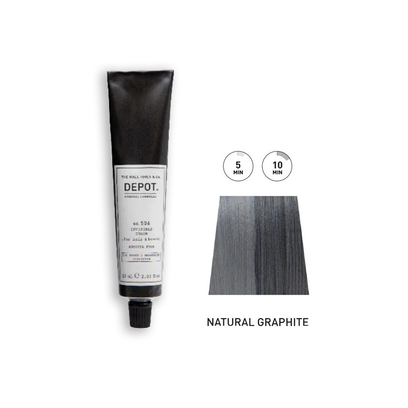 Kit Coloration Barbe & Cheveux n°506 Natural Graphite DEPOT Kit Coloration Barbe & Cheveux n°506 Natural Graphite DEPOT