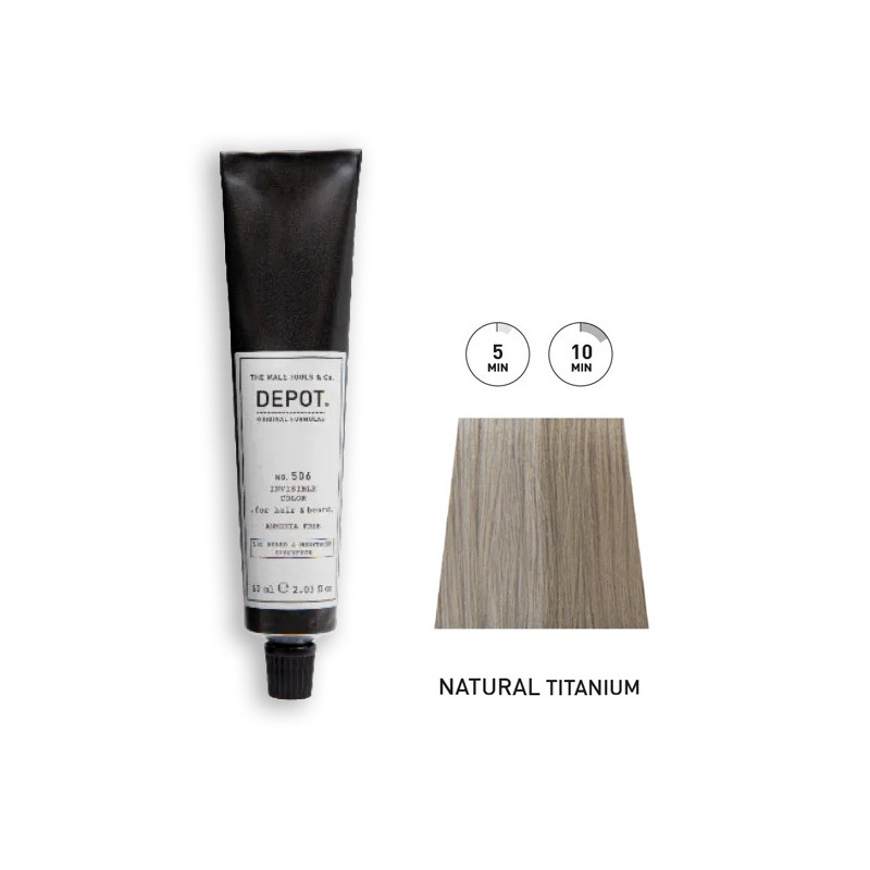 Kit Coloration Barbe & Cheveux n°506 Natural Titanium DEPOT
