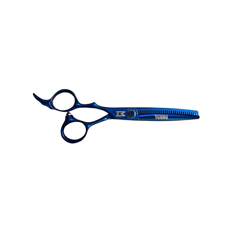 Ciseaux Sculteurs Gaucher Ghost Bleu Titanium Mashiro T6