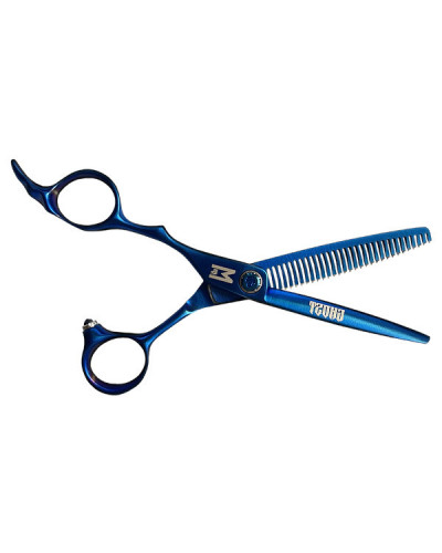 Ciseaux Sculteurs Gaucher Ghost Bleu Titanium Mashiro T6