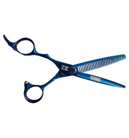 Ciseaux Sculteurs Gaucher Ghost Bleu Titanium Mashiro T6