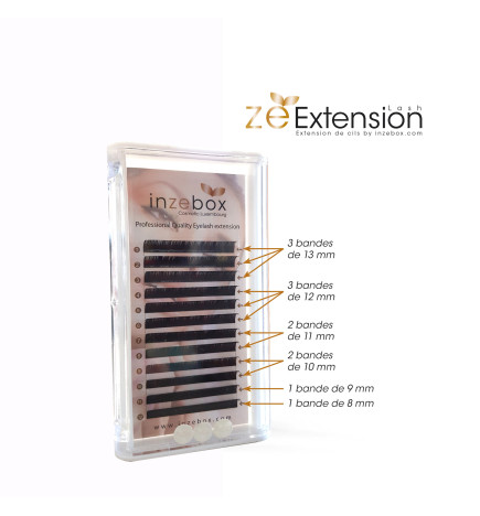 Inzebox Cils D 0.20 Soie Boîte Mixtes