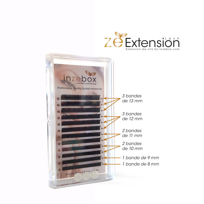 Inzebox Cils C 0.18 Soie Boîte Mixtes