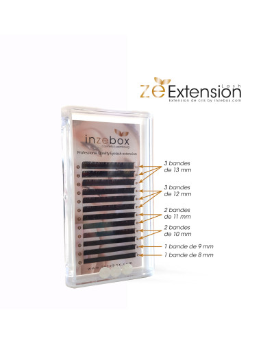 Inzebox Cils C 0.25 Soie Boîte Mixtes