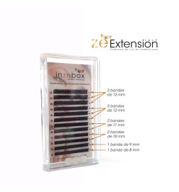Inzebox Cils C 0.25 Soie Boîte Mixtes