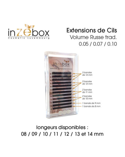 Extensions de Cils Volume Russe C 0.05-9mm