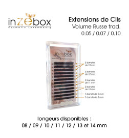 Extensions de Cils Volume Russe C 0.05-11mm