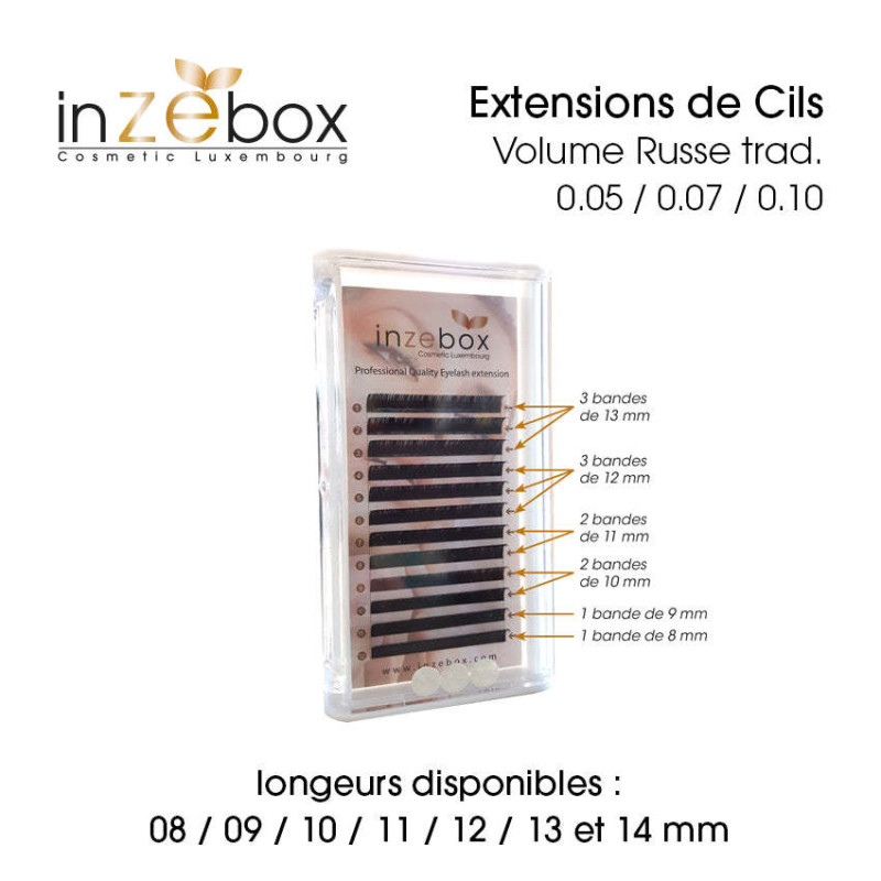 Extensions de Cils Volume Russe C 0.05-11mm Extensions de Cils Volume Russe C 0.05-11mm