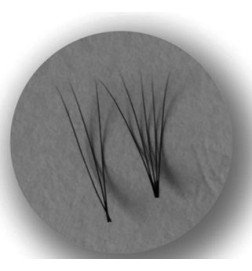 Extensions de Cils Touffes Pré-composées 3D C 0.07 9mm