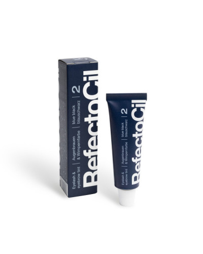 Teinture cils et sourcils Bleu Noir N°2 RefectoCil 15ml