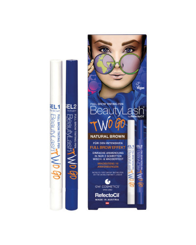 Stylo de Coloration pour Sourcils Two Go Brun Naturel BeautyLash
