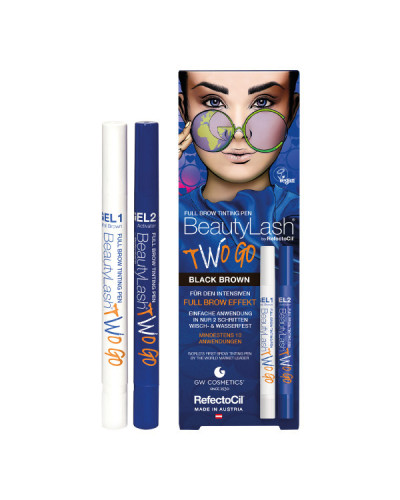 Stylo de Coloration pour Sourcils Two Go Brun Fonçé BeautyLash