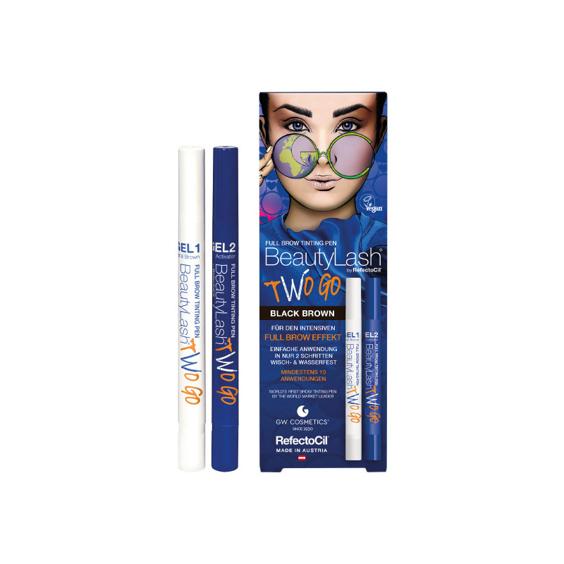Stylo de Coloration pour Sourcils Two Go Brun Fonçé BeautyLash Stylo de Coloration pour Sourcils Two Go Brun Fonçé BeautyLash