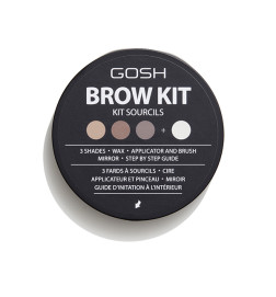 Kit Sourcils (3 Poudres,Cire,Applicateur,Mirroir) 3gr Gosh