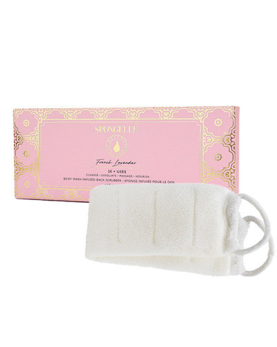 Éponge de Bain pour le Dos Exfoliante Infusée Lavande Française Spongellé 226g