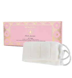 Éponge de Bain pour le Dos Exfoliante Infusée Lavande Française Spongellé 226g
