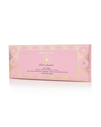 Éponge de Bain pour le Dos Exfoliante Infusée Lavande Française Spongellé 226g