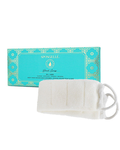Éponge de Bain pour le Dos Exfoliante Infusée Herbe de Plage Spongellé 226g