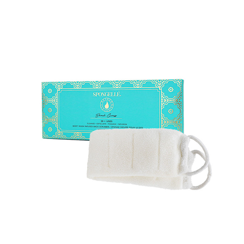 Éponge de Bain pour le Dos Exfoliante Infusée Herbe de Plage Spongellé 226g Éponge de Bain pour le Dos Exfoliante Infusée Herbe de Plage Spongellé 226g