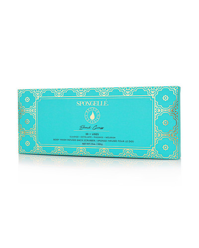 Éponge de Bain pour le Dos Exfoliante Infusée Herbe de Plage Spongellé 226g