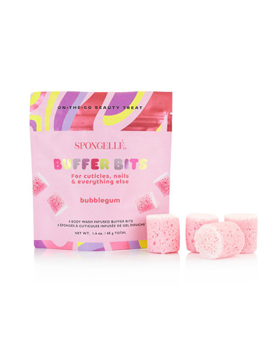 Mini Éponges à Manucure Infusées Pedi Pop Bubblegum x4 45g