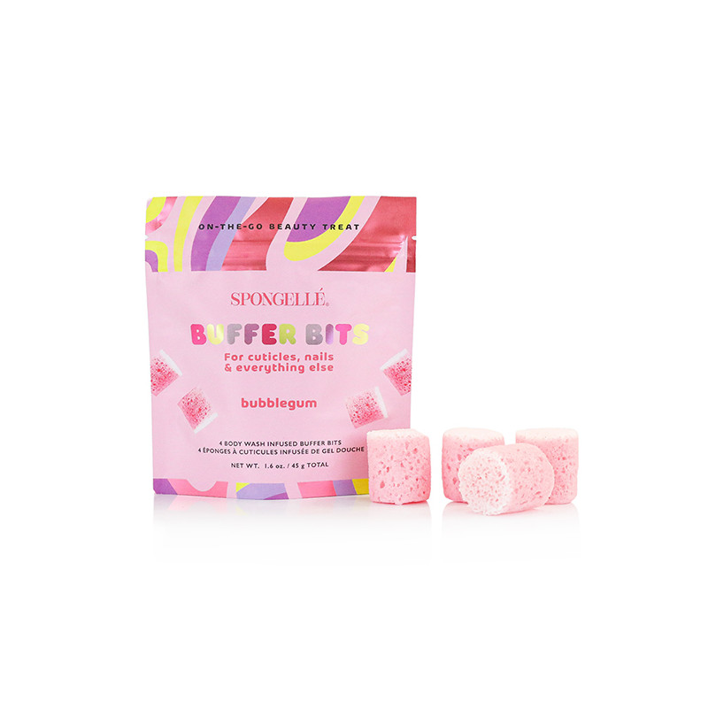 Mini Éponges à Manucure Infusées Pedi Pop Bubblegum x4 45g