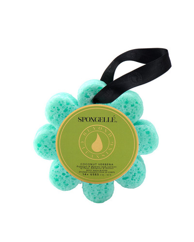 Éponge de Bain Exfoliante Infusée Verveine Coco Spongellé 85g