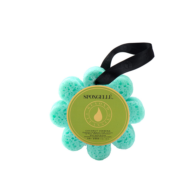 Éponge de Bain Exfoliante Infusée Verveine Coco Spongellé 85g