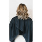 Cape poncho Adulte Flean Up Noire Fermeture Pression Cape poncho Adulte Flean Up Noire Fermeture Pression