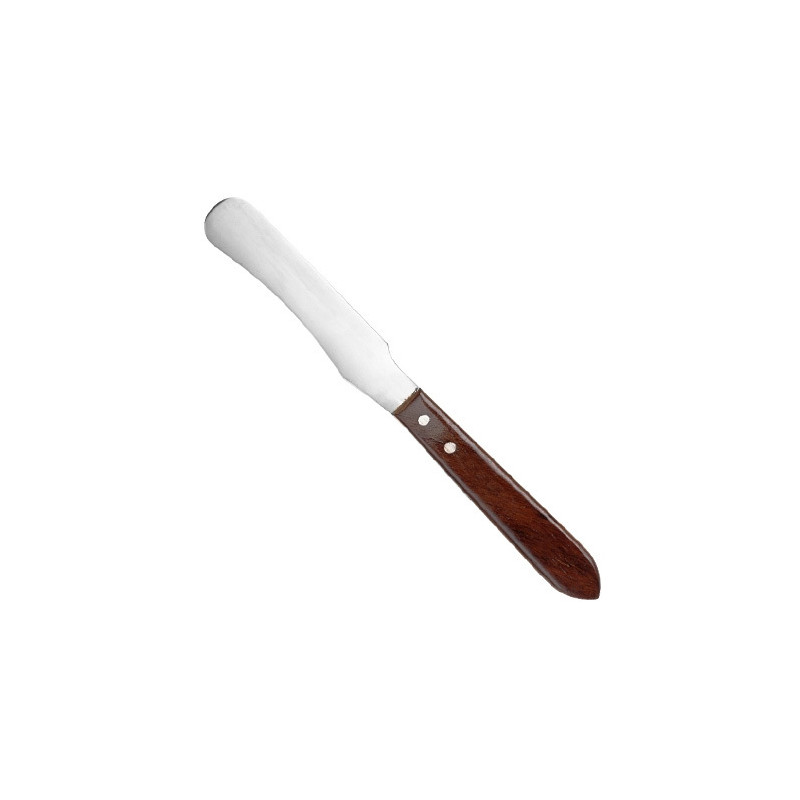 Spatule Inox Incurvée Manche Bois