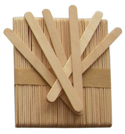 100 Spatules Bois Jetables Petit Modèle