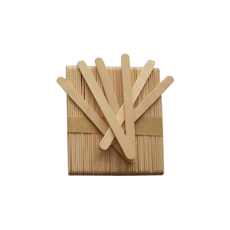 100 Spatules Bois Jetables Petit Modèle