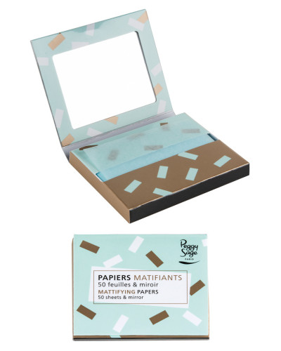 Papiers Matifiants Visage avec Miroir Peggy Sage