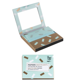 Papiers Matifiants Visage avec Miroir Peggy Sage